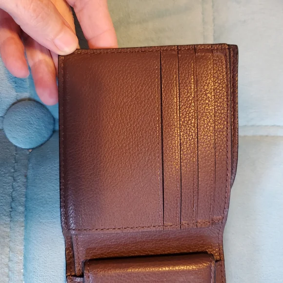 Coach 3-in-1 Wallet Dark Saddle Sport Calf Leather - Picture 7 of 17